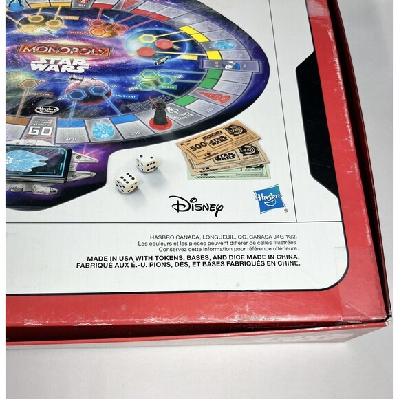 Star Wars Monopoly Board Game Hasbro Parker Brothers B0324 Complete - Picture 9 of 16